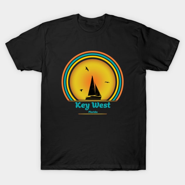 Key West Sailing T-Shirt by eighttwentythreetees